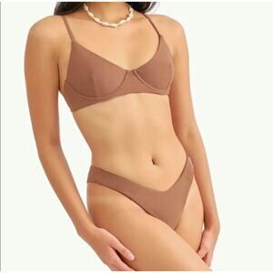 Blackbough Bikini Set Willow Top M Maui Bottom S Cocoa Brown Cheeky Beach Resort